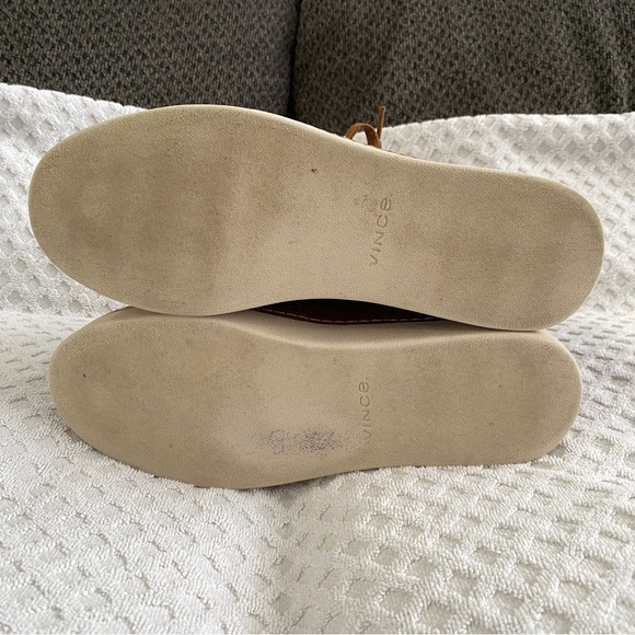 Vince Soren Suede & Leather High Top Sneaker Boot Tan Size 8M Retail $350 - Picture 12 of 13